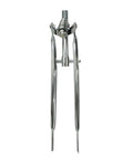 24 Inch Cruiser Classic Straight Spring Fork Chrome, Steel Construction With 1 Inch Steerer, 7 5 Eighth Inch Length, 4 Inch Threaded