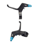 Kids Bike Brake Lever Set For Easy Handbrake Control Lightweight And Sturdy Pair 22.2mm Clamp Ergonomic Design Black Blue
