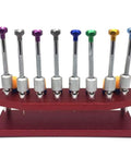 Top Notch Watch Repair Screwdriver Set 8 Piece Precision Tool Kit With Metal Stand for Tiny Screws 0.6mm to 1.6mm Tips