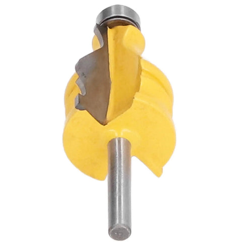 Heavy Duty Quarter Inch Shank Router Bit For Picture Frame Molding With Tough Alloy Blade smooth cutting edges visible from front