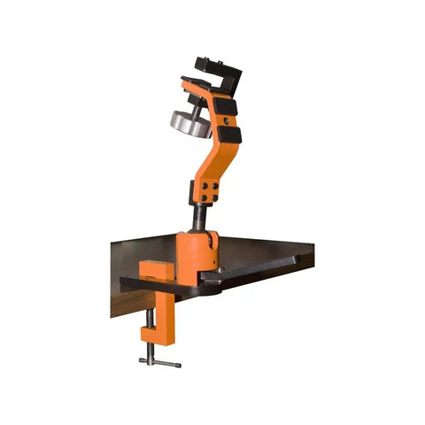 Versa Cradle Bow Vise With Versa Clamp Combo For Archery And Crossbow, 360 Degree Locking Ball Head, Heavy Duty Cam Lock Lever System, Powder Coated Steel With Polyurethane Limb Pads, Mounts To Bench Or Workbench
