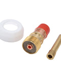 7 Piece Welding Accessory Kit With Ceramic Nozzles Collets Gas Lens Cups And Gaskets For WP17 WP18 WP26 Welding Guns parts