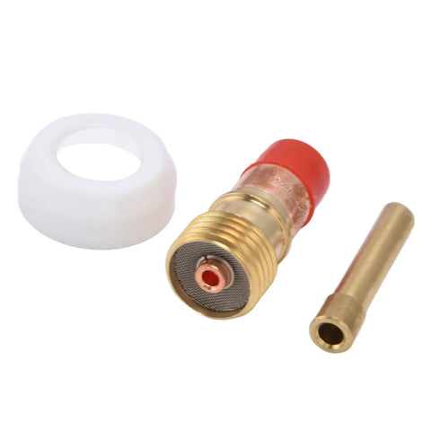 7 Piece Welding Accessory Kit With Ceramic Nozzles Collets Gas Lens Cups And Gaskets For WP17 WP18 WP26 Welding Guns parts