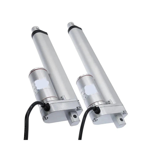 Heavy Duty Linear Actuator Delivers Badass Electric Push Pull Power Smooth Zero Drama 24 Volt Dc Motorized thrust rod features dual silver cylinders.