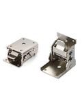 Adjustable Folding Table Hinges With 0 To 90 Degree Locking For Flexible Positioning, Zinc Alloy Support Brackets With Lock Button, 63mm By 50mm, 1 Pair