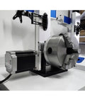 Absolute Beast Cnc Fourth Axis Rotary Table Jd160 with 105 mm center height and motorized rotary head close-up view.