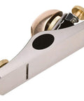 Beefy 6 Inch Block Plane with 1-5/8 Inch Wide Blade, Bronze and Cast Iron Build, Adjustable Throat Opening, Side View