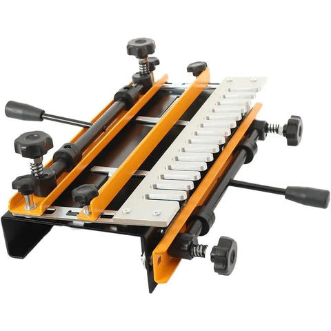 No Nonsense 12 Inch Dovetail Router Jig For Woodworking, aluminum jig with adjustments for precise cuts.
