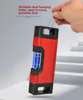 Precision for spirit Level 9in Magnetic Aluminum Frame Bubble Level Tool for Plumbing Woodworking Drywall Installation Accurate Reading(Level) held with dual hanging holes.