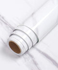 Roll of Grey White Marble No Fuss Easy Peel And Stick Contact Paper For Countertops And Backsplash Waterproof And Heat Resistant