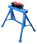 Heavy Duty Pipe Roller Welding Positioner Workstand with red rollers, 31 inches tall for supporting steel tubing up to 1100 lb.