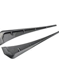 Tesla Cybertruck Side Fender Vent Trim Rocking A Slick Carbon Fiber Peel And Stick Exterior Accent Kit for clean street style upgrade.