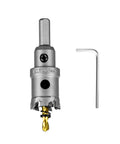 1 Inch Tungsten Carbide TCT Hole Saw Kit With Titanium Plated Pilot Drill Bit and hex key for metal cutting