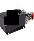Heavy Duty 4000W 10 Liter Double Acting Hydraulic Pump Power Unit Pack for Dump Trailers and Automotive Equipment.