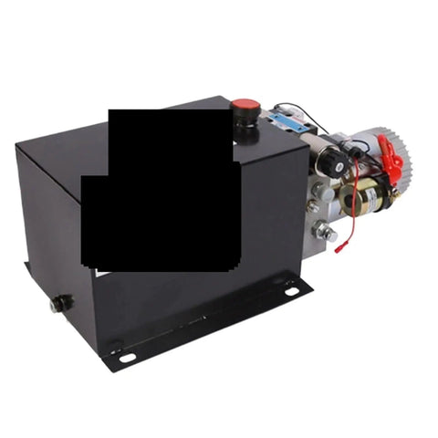 Heavy Duty 4000W 10 Liter Double Acting Hydraulic Pump Power Unit Pack for Dump Trailers and Automotive Equipment.