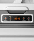 Slick Countertop Dishwasher Featuring Hassle Free Plugin And Play Setup control panel display with digital timer and buttons.