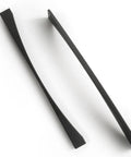 Matte Black Cabinet Pull Set 12.6 Inch Center Hole Modern Minimalist Zinc Alloy Drawer Handles For Wardrobe Cabinets Six Pack Durable Anti Rust Hardware Built To Last