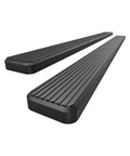 6 Inch Black Running Boards Kit For Chevy Silverado GMC Sierra 1999-2013 showing anti-slip surface and sleek design.