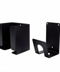 Heavy Duty Wall Mount Electric Vehicle Charger Bracket With Dual Iron Racks For Smart Garage Cable Organization, black steel racks