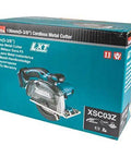 Box of 18V LXT Cordless Metal Cutting Saw Bare Tool with 5 3 8 Inch Cut Capacity, shown in packaging