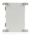 Waterproof Outdoor Electrical Junction Box With Hasp Enclosure Rugged ABS Power Distribution Case For Weatherproof Outdoor Use Sealed Electrical Enclosure To Protect Components 500x400x200mm, front view
