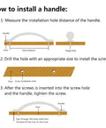 Installation guide for Vintage Brass Drawer Pulls Set Of 2 Or 4 Handles For Dresser Cabinets Home Office Desk Durable Zinc Alloy Anti Rust Hardware.