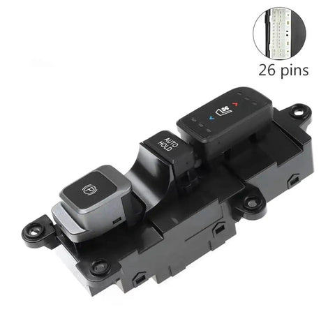 Electric Parking Brake Actuator Switch For Hyundai Santa Fe 2017 2018 2019 with 26 pins and AUTO HOLD function.