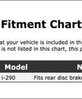 Fitment chart for Top Front Disc Brake Caliper Pin Kit For Isuzu i-290 2007 To 2008 Smooth Ride And Stop Like A Boss With Killer OEM Quality Parts