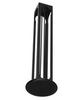 32 Pod Coffee Capsule Holder, 360 Degree Rotating Iron Stand in sleek black, vertical view of durable space-saving organizer.