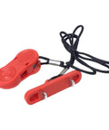 Magnetic Safety Key Lanyard Replacement For BowFlex Treadmills With Tether Cord And Emergency Stop Clip Part Number 1000513293, red clip