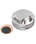 Lightweight Aluminum Alloy Mechanical Brake Knob Replacement For Tatula Baitcasting Reels 300 And 400 Silver Finish Includes Copper And Silicone Gaskets Cuts Weight By About 43 Percent And Improves Smooth Drag Control.