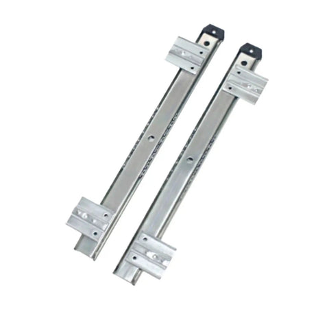 Full Extension Ball Bearing Drawer Slides 1 Pair For Home Office Long Rail Silver 27mm 1.06 Inch Easy Tool Free Installation