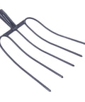 Heavy Duty Grass Fork Handheld Pitch Fork For Mulching And Gardening, Durable Manure Fork in dark blue finish without handle