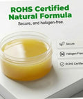 Low Melt Solder Flux Paste 60C No Clean Rosin Formula for PCB repair in transparent jar, ROHS certified, halogen-free.