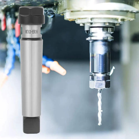 Collet Chuck Holder For CNC Milling Lathe With Universal ER16 ER20 ER25 ER32 Compatibility, Pro Grade Hardened Carbon Steel Tool Holder