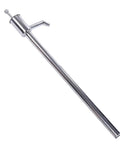 Stainless Steel Hand Drum Pump For Manual Oil Transfer Water Kerosene And Alcohol Compatible With 55 Gallon 180L To 300L Containers, close-up view.
