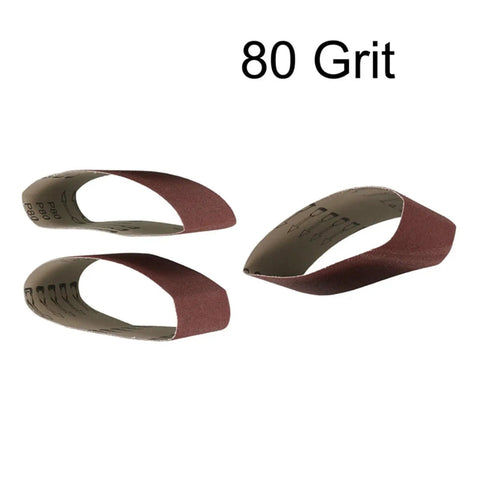 Heavy Duty 75 X 457 mm Sanding Belts 3 Pcs Wood Polishing Abrasive Paper 80 To 320 Grit Belt Sander Accessories 80 grit sandpaper for woodworking.