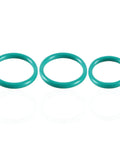 KPALAG teal rubber O-ring set, three rings in varying sizes for radiator hoses and coolant system