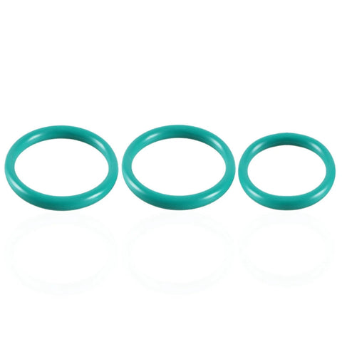 KPALAG teal rubber O-ring set, three rings in varying sizes for radiator hoses and coolant system