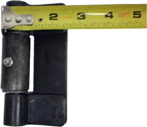 Beefed Up Weld On Butterfly Ramp Hinge With Grease Fitting For Cargo Trailer Doors, 1000 Lb Capacity, Black Raw Steel Finish