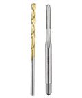 Tap And Drill Bit Set 2-56 UNC Right Hand Screw Tap And 1.8mm Drill Bit HSS 6542 Titanium Coated Or Uncoated Straight Flute