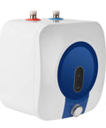 Compact Energy Efficient 1500W 10L Electric Water Heater 110V in white casing for kitchens, bathrooms, and RVs.
