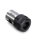 Heavy Duty Collet Chuck Shaft Spindle Extension Rod Dials Perfect Alignment On Milling Machines And Lathes Locks Solid Eliminates Vibration Runs Clean Under Fast Cnc Loads Built Different For Serious Shop Floor Grind, close-up view of ER16A spindle with 5mm bore.