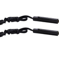 2 Pack 7.4V 1200mAh LiIon Rechargeable Battery With SM5P Plug And USB Cable For TX123 RC Boat R208 Replacement BeefedUp Power Pack With High Capacity For Long Life And All Day Run Time showing two black USB cables with SM5P plugs