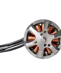 KV400 Brushless Drone Motor 1140W Power 38A Current for RC Drones Multicopters, top view of durable outer casing and copper coils.