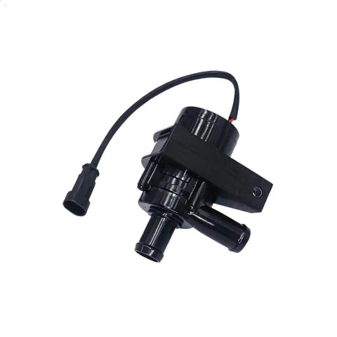 Premium Coolant Water Pump Replacement For Cars And Electric Vehicles With Optimized Fluid Channels To Beat Engine Overheating. Black plastic unit with connector.
