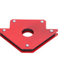Heavy Duty Magnetic Welding Holder With 4 Inch Strong Magnetism And Durable Metal Construction for metalworking support, red steel design.