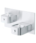 Dual soft side water fountains with durable metal assembly, compatible with Drain Fitting With Grid Strainer And Elbow, 8.5x2 inch size.