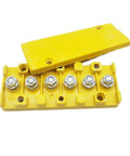 Yellow connector block component of Beefy 1000W Brushless DC Motor Kit With 48V 3500 RPM Speed Controller And Throttle Grip