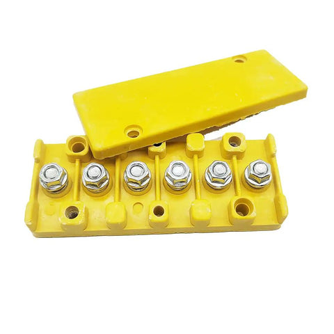 Yellow connector block component of Beefy 1000W Brushless DC Motor Kit With 48V 3500 RPM Speed Controller And Throttle Grip